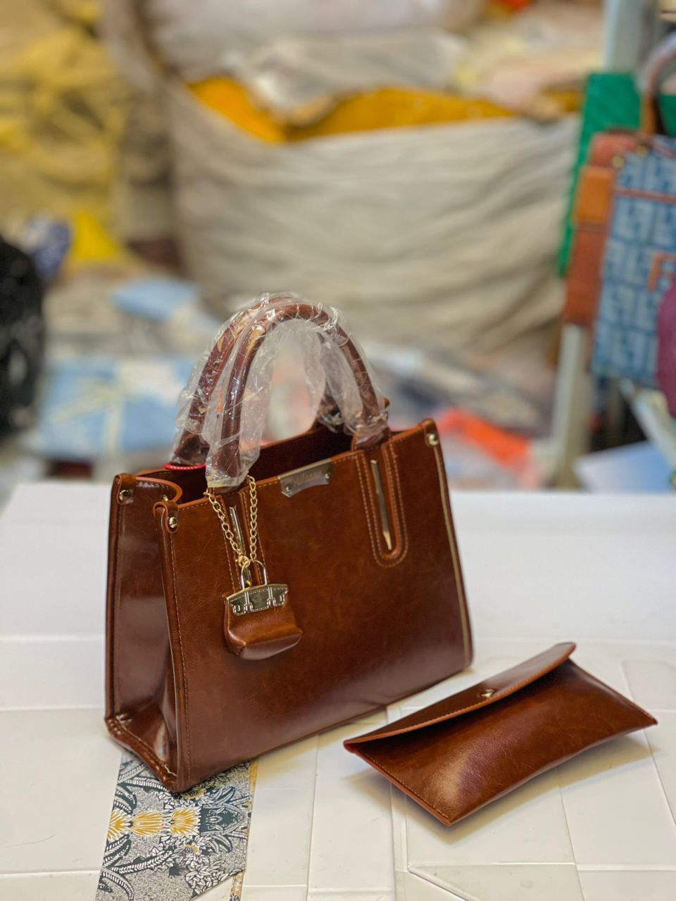 Leather Bag 2 Piece